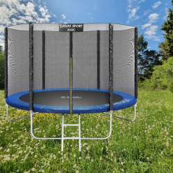 Батут Atlas Sport 312см (10ft) PRO с лестницей, максимальная нагрузка 150 кг.